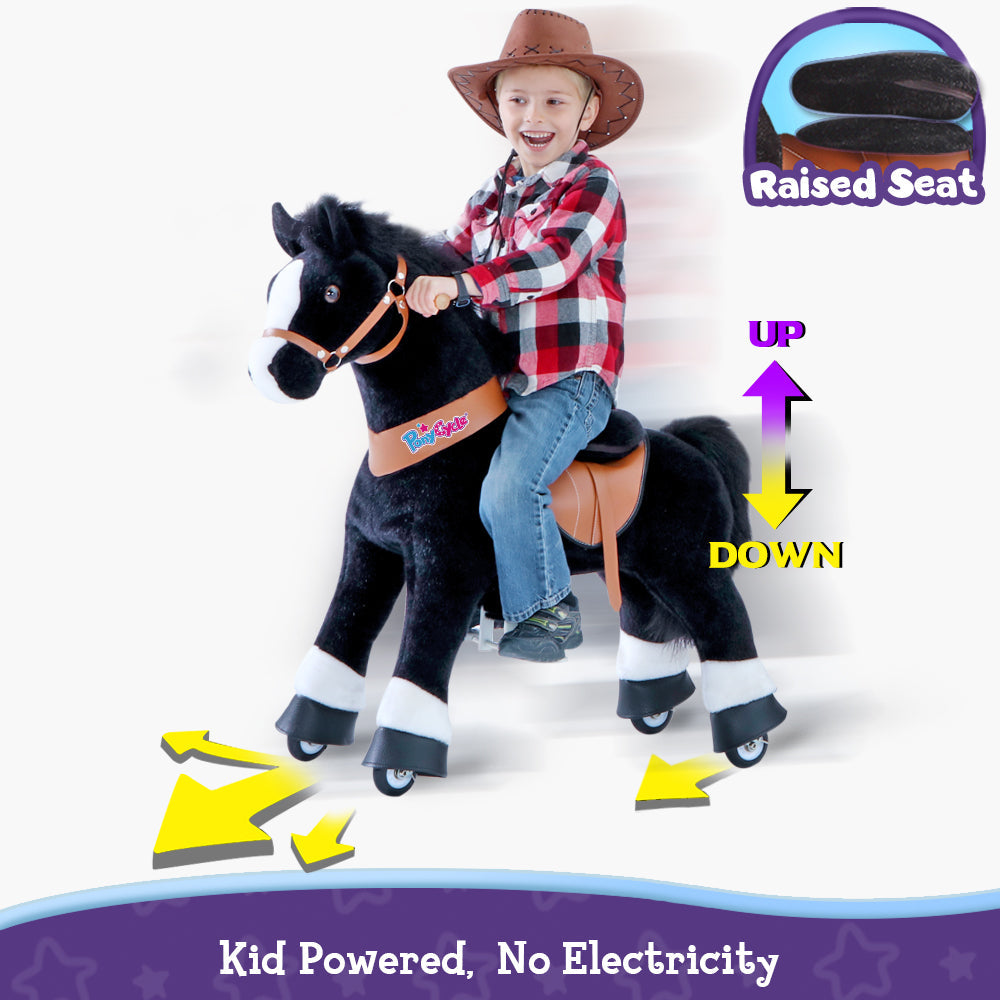 PonyCycle® horse Age 4-7 Black（UK&EU in Stock）-3