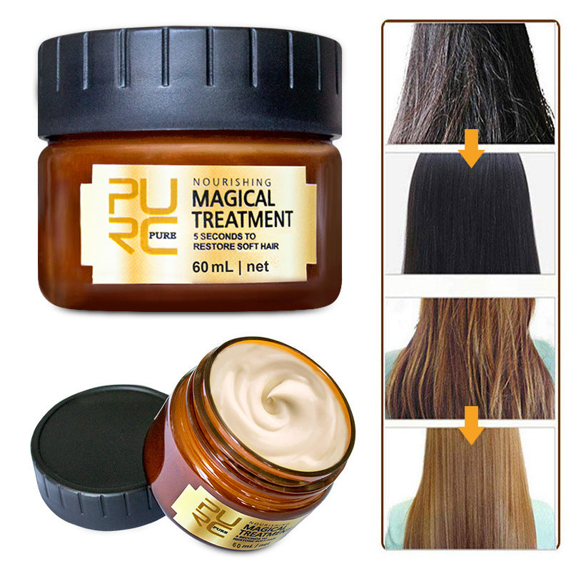 Hair Mask and Moroccan glycerin essential oil soft and shiny conditioner nourish and repair fluffy set