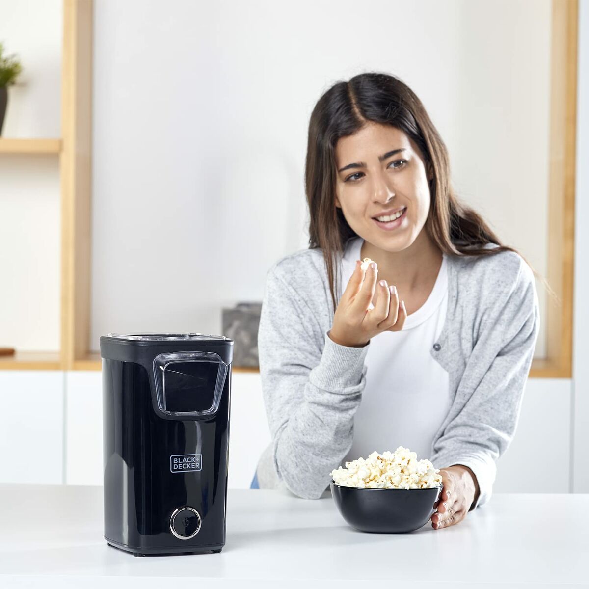 Popcorn Maker Black & Decker ES9680100B Black 1100 W-5